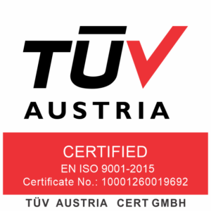 TÜV Austria ISO 9001 Certified